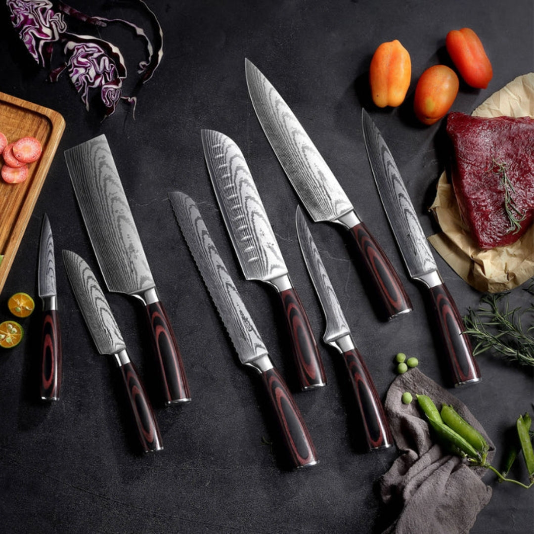 Asiatisches Messerset Premium 8-teilig