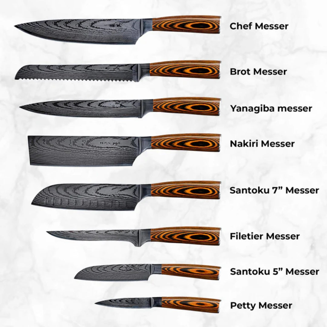 Akarui Messerset Premium 8-teilig